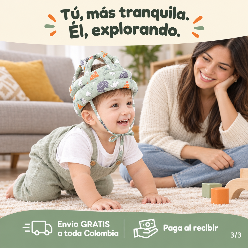 Gorro acolchado para bebé